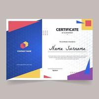 Creative Certificate Template vector