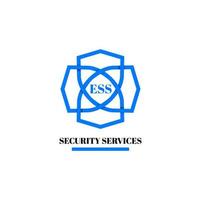 unity of four shield security logo.  ess security logo using shields shape. vector