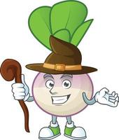 Turnip cartoon character style vector