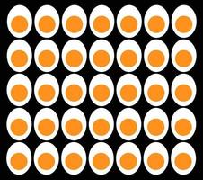 Cut Eggs background vector. Cut eggs texture. vector