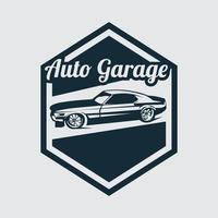 logotipo de coche, emblemas, insignias e iconos aislados en fondo blanco. vector