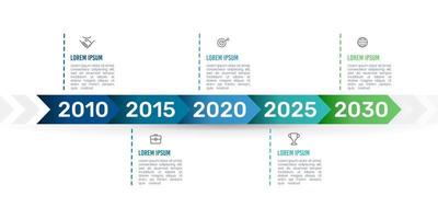 Infographic design template. Infographic Company Milestones Timeline Template. Presentation of business information. vector