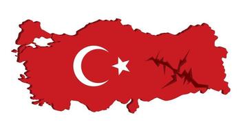 Turkey earthquake, Turkey map vector, pray for turkey vector