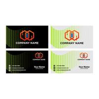 Set of business cards. You can edit the cards by adding your name and company name vector