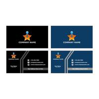 Set of business cards. You can edit the cards by adding your name and company name vector