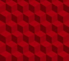 Red cube seamless vector pattern. Pattern included in swatch.