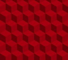 Red cube seamless vector pattern. Pattern included in swatch.