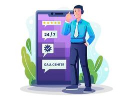 Customer Service Illustration vector