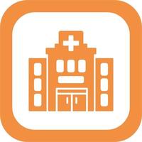 icono de vector de hospital