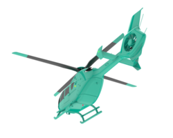 Helicopter isolated on transparent background. 3d rendering - illustration png