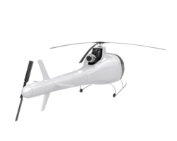 Helicopter isolated on transparent background. 3d rendering - illustration png