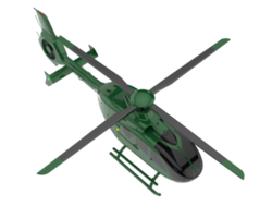 Hubschrauber isoliert auf transparentem Hintergrund. 3D-Rendering - Abbildung png