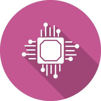icono de vector de procesador