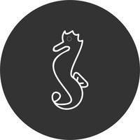 Sea Horse Vector Icon