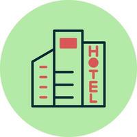 icono de vector de hotel