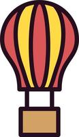 Hot Air Balloon Vector Icon