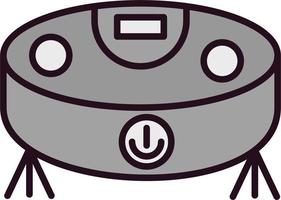 Robot vacuum cleaner Vector Icon