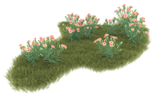 Realistic foliage isolated on transparent background. 3d rendering - illustration png