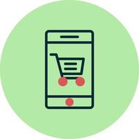 Online shopping Vector Icon