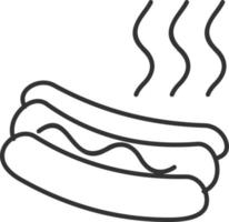 Hot dog Vector Icon