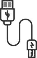 Usb cable Vector Icon