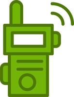 icono de vector de walkie-talkie