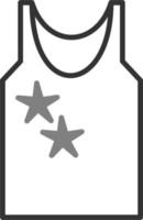 Sleeveless shirt Vector Icon