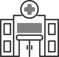 icono de vector de hospital