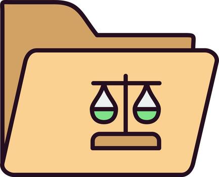 icono de vector de carpeta