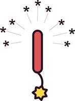 Sparkler Vector Icon