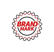 Stamp of Brand mark company. vector