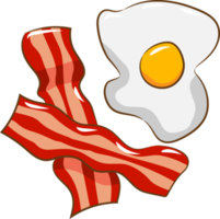 bacon de ovo png design de clipart gráfico