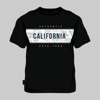 impresión de camiseta de vector tropical con letras de california y otros usos