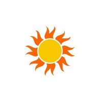 sun icon made by hindu flag vector. vector