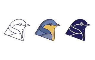 Swallow bird icon vector