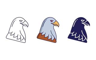 Eagle bird icon vector