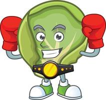 Brussels sprouts cartoon character style vector