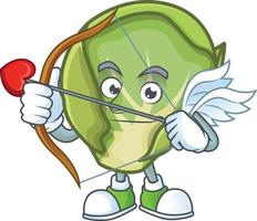 Brussels sprouts cartoon character style vector