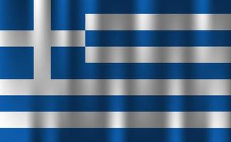 bandera de grecia país nación símbolo 3d textil satinado efecto fondo papel pintado vector