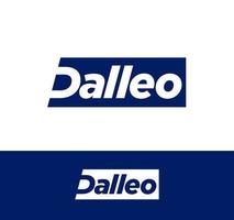 'Dalleo' a Abstract company name logo. Dalleo company logo. vector