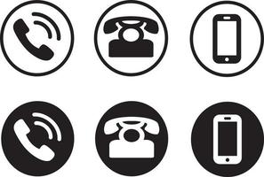 vector de icono de teléfono. vector de icono de llamada. gadget de dispositivo de teléfono inteligente de teléfono móvil. icono de telefono