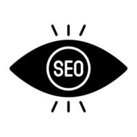 un diseño de icono de monitoreo seo vector