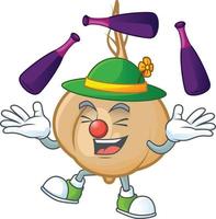 Jicama cartoon mascot style vector