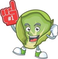 Brussels sprouts cartoon character style vector