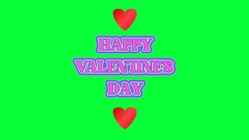 Green Screen Valentine's Day Text Animation video