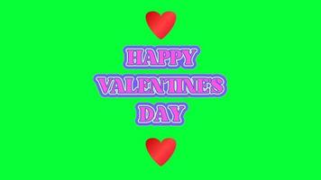 groen scherm Valentijnsdag dag tekst animatie video