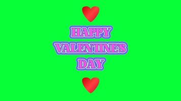 Green Screen Valentine's Day Text Animation video