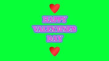 Green Screen Valentine's Day Text Animation video