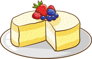 Cheesecake png graphic clipart design