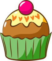 cupcake png design de clipart gráfico